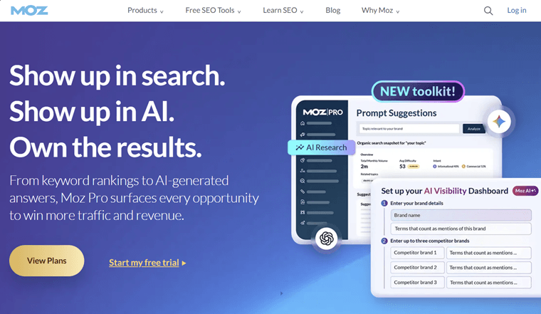 Moz Digital Marketing Tool