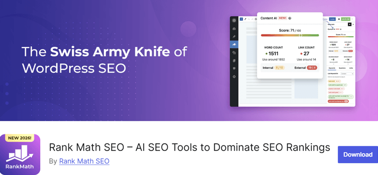 Rank Math SEO Plugin