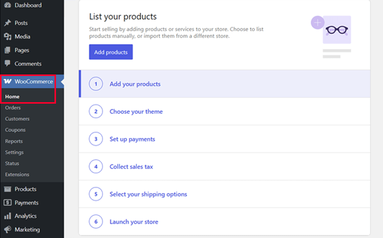 WooCommerce Home Guide