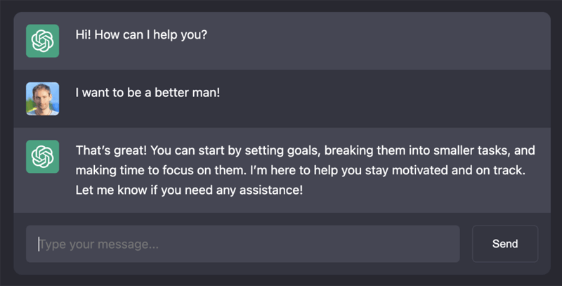 Preview of AI Engine Chatbot