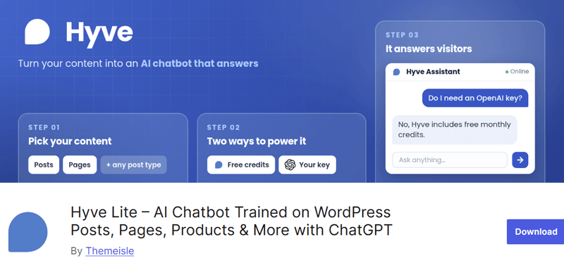 Hyve Lite AI Chatbot