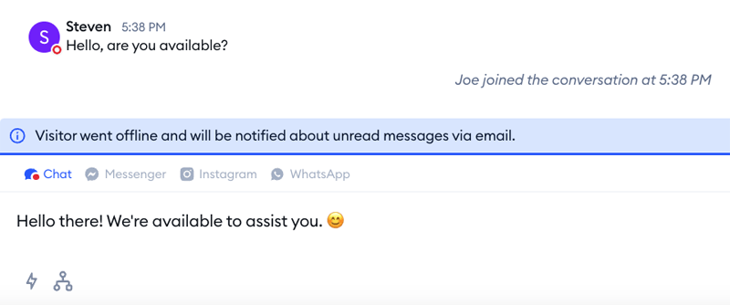 Preview of Tidio Live Chat